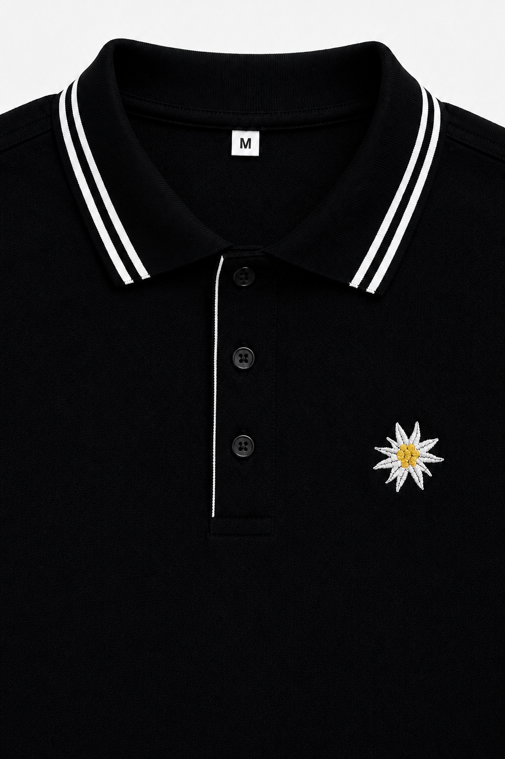 EDELWEISS POLO 2.0 SCHWARZ